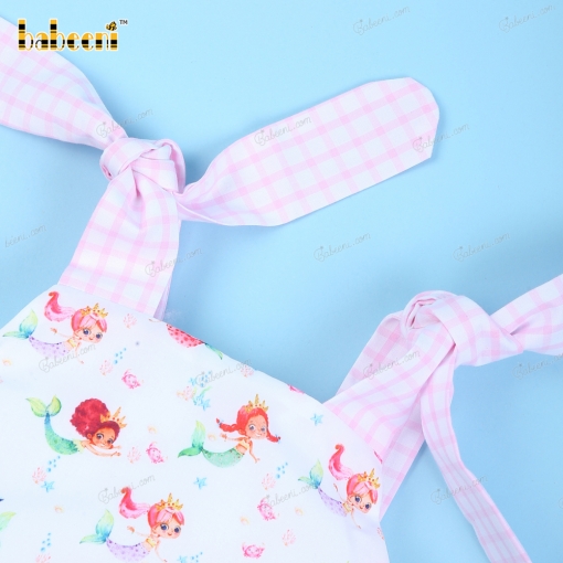 Fancy Plain Mermaid Swimwear For Girl - BB3154